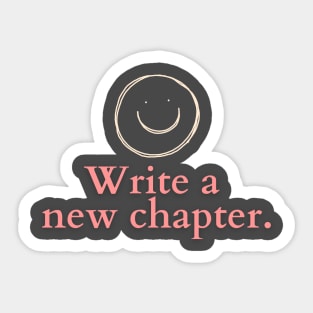 Write a New Chapter Sticker